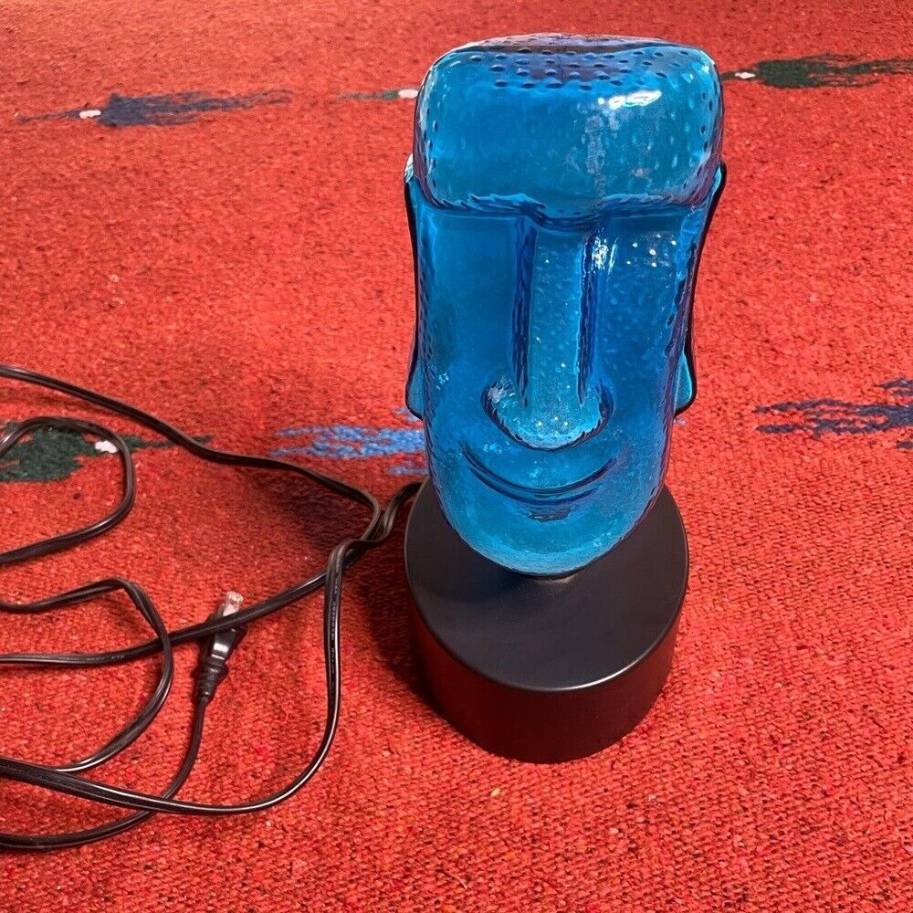 Lumisource Art Tiki Blue Green Plasma Vintage Motion Electric Y2K Lamp