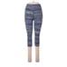 LULULEMON ATHLETICA Interconnect Blue Multi F & F HR Crop 19 Leggings - US 8