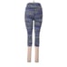 LULULEMON ATHLETICA Interconnect Blue Multi F & F HR Crop 19 Leggings - US 8