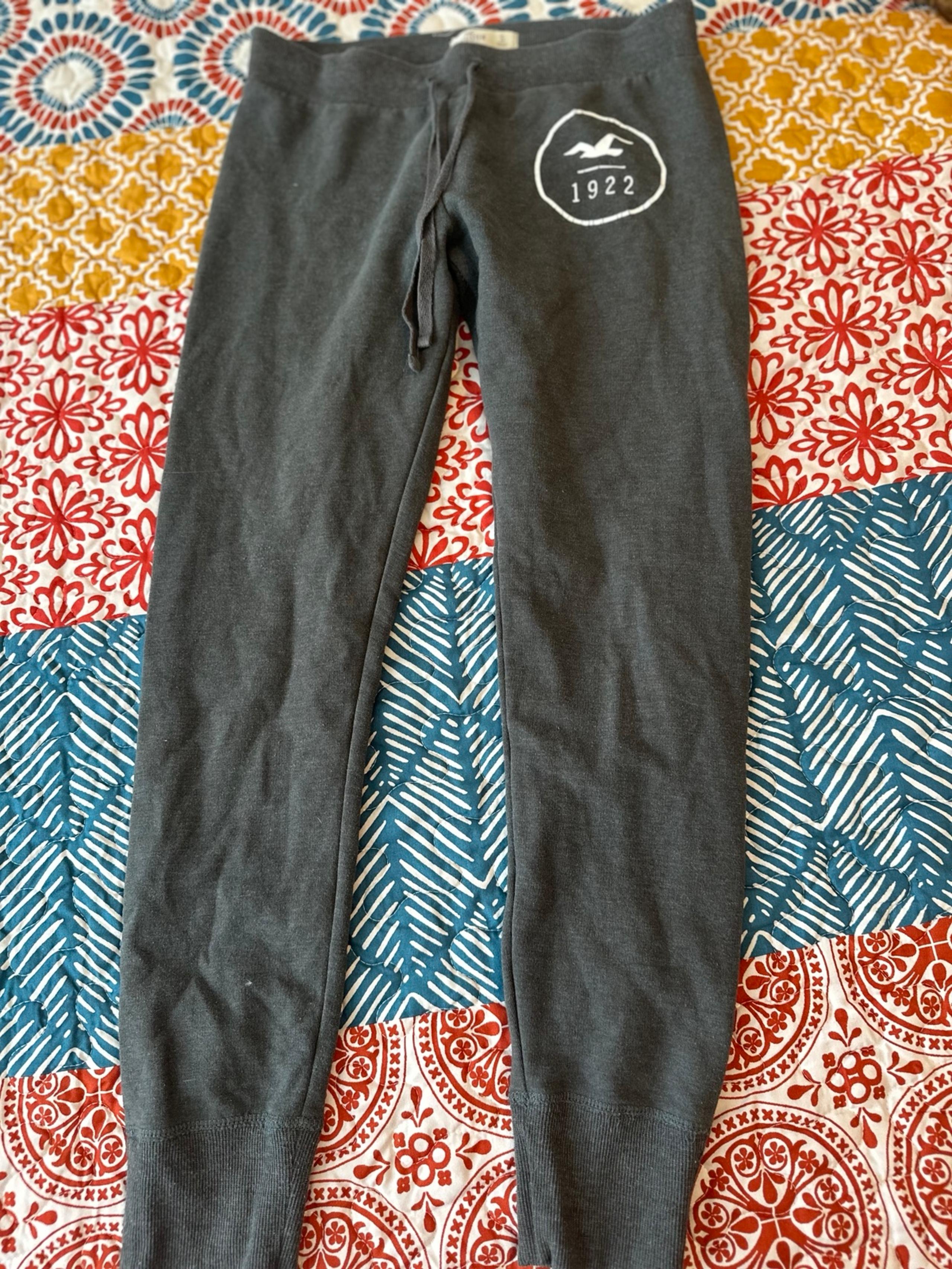 HOLLISTER WOMEN CASUAL LOUNGE GREY PANTS JOGGER SWEATS SMALL S
