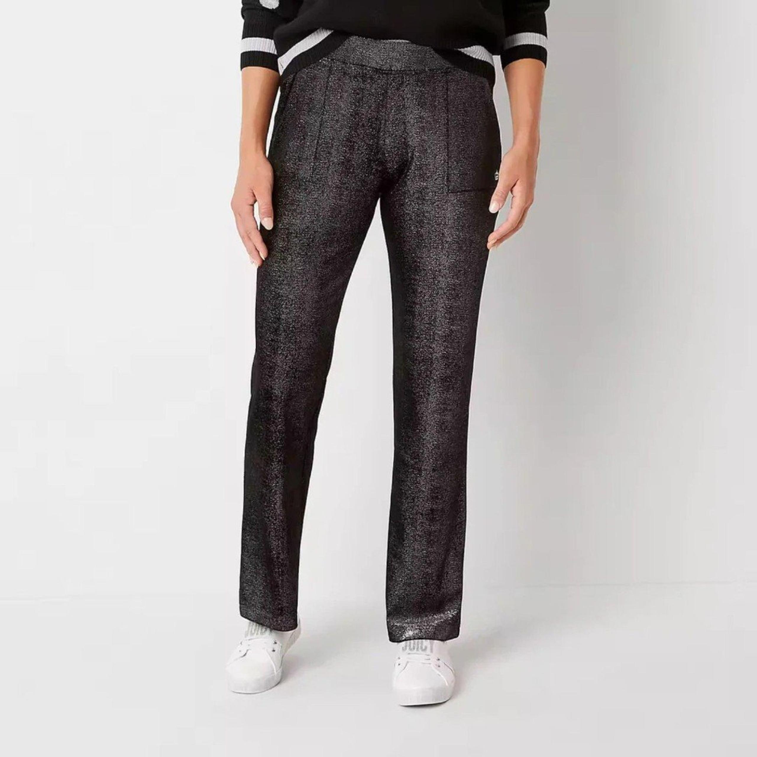 JUICY By Juicy Couture Mid Rise Wide Leg Pull-On Pants LIQUORICE, NEW Size 2X