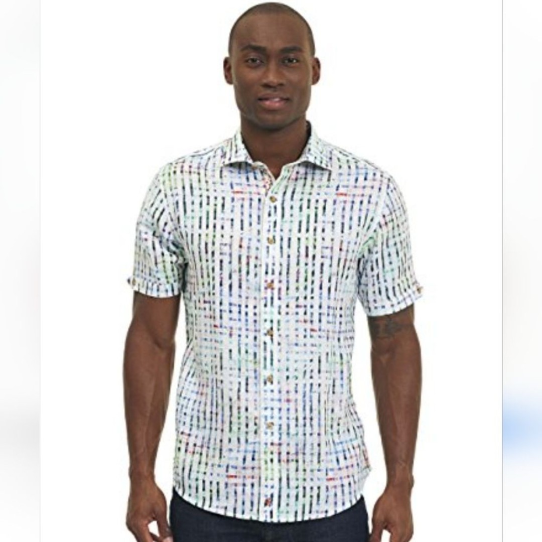Robert Graham Multi Colored Sport Shirt XL