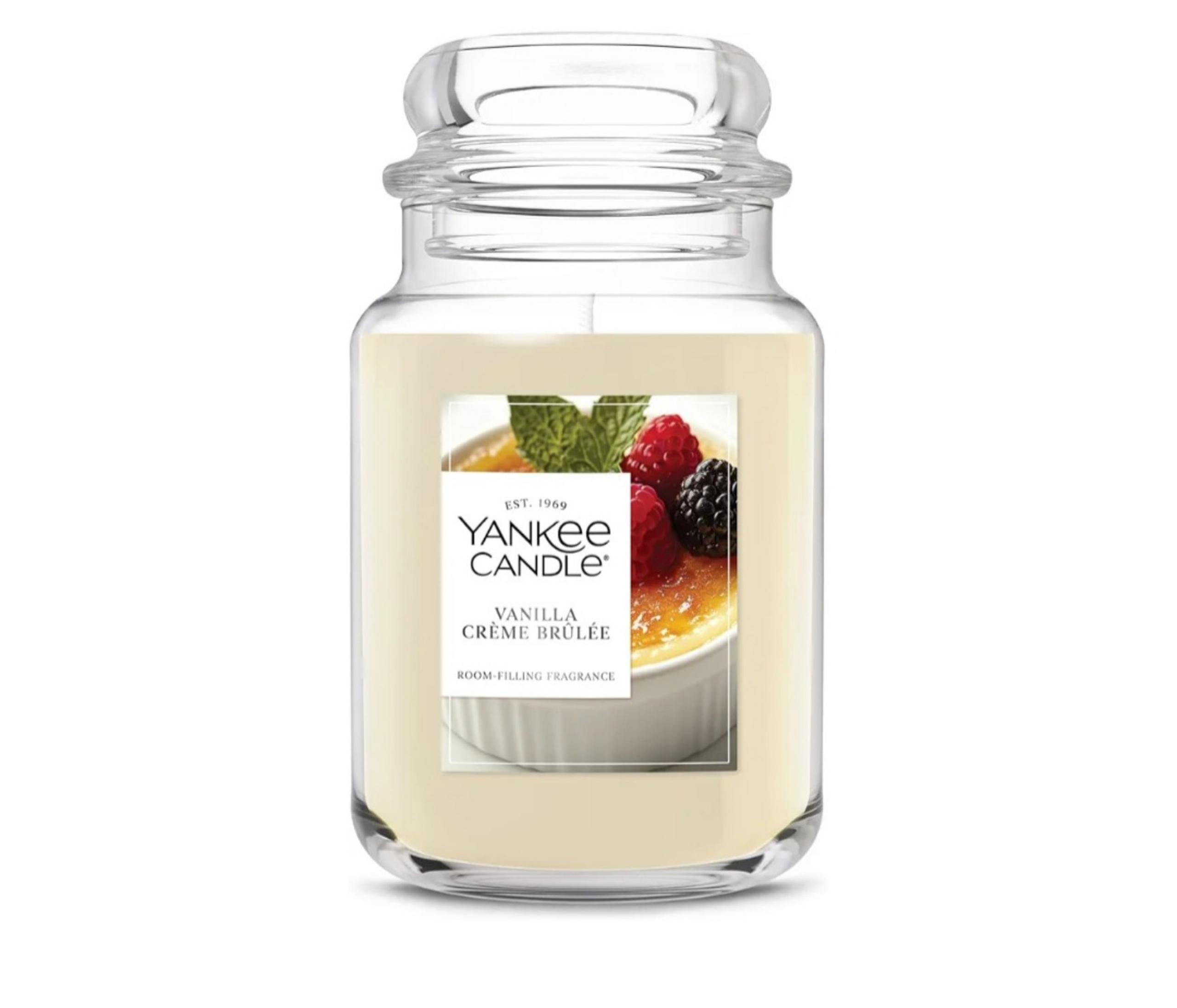 Yankee Candle Vanilla Crème Brûlée 22oz Large Jar Single Wick **FREE SHIP