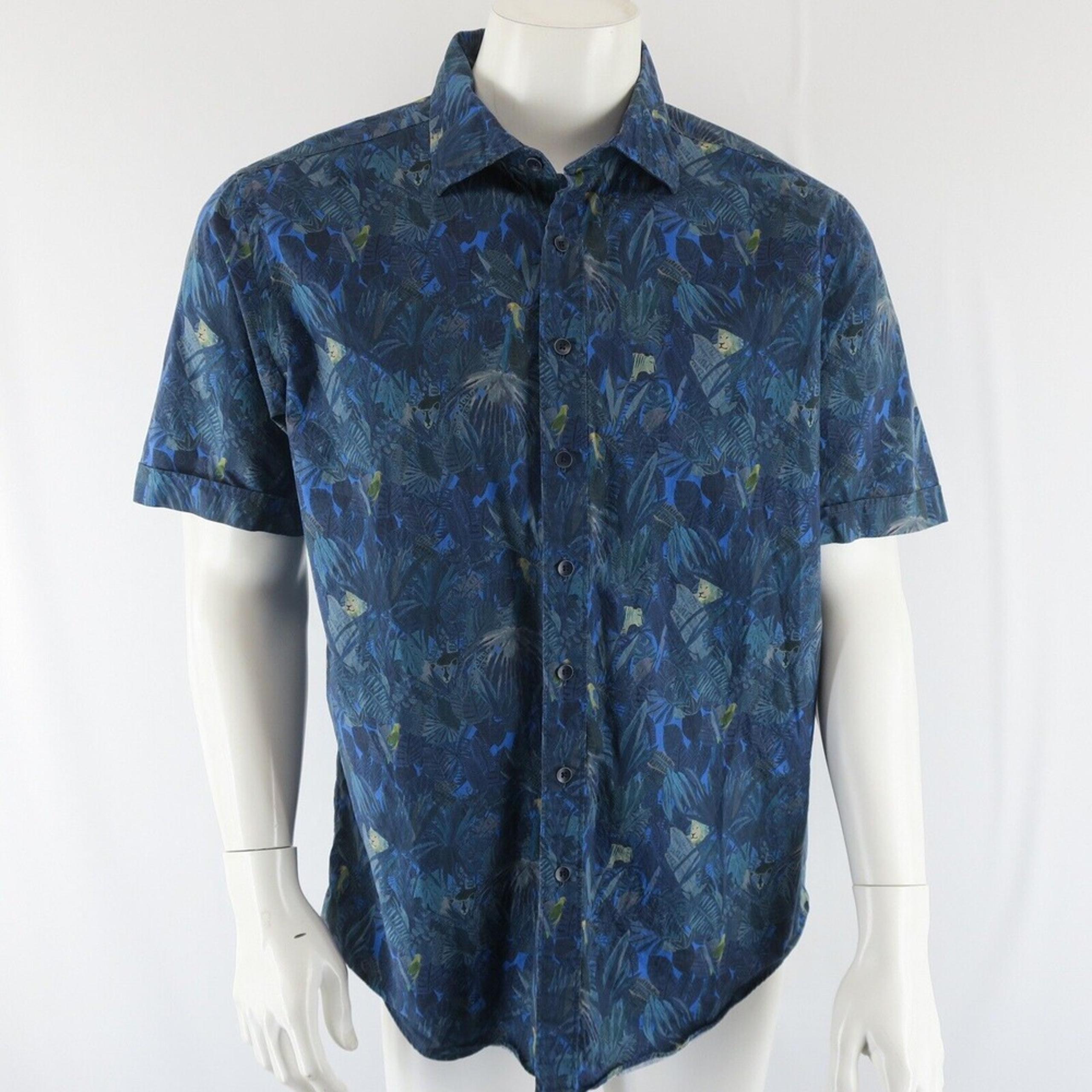 Rodd & Gunn Short Sleeve Button Up Shirt Mens M Original Fit Jungle Print
