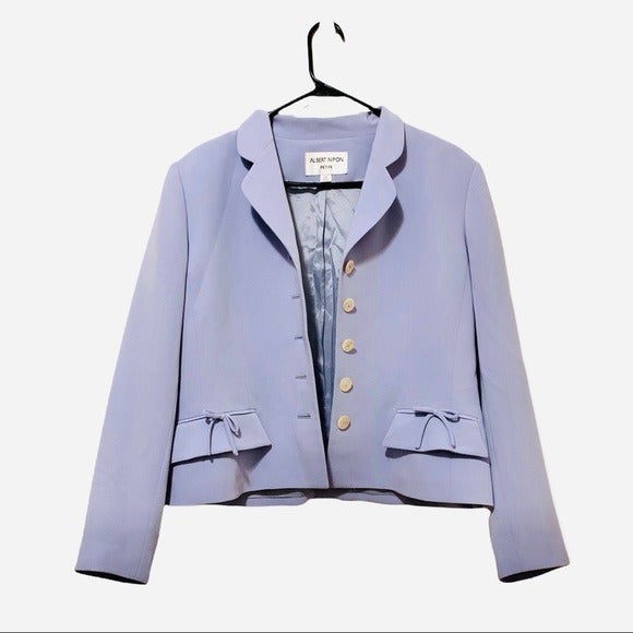 Vintage Albert nipon light blue petite Blazer new with tag for woman