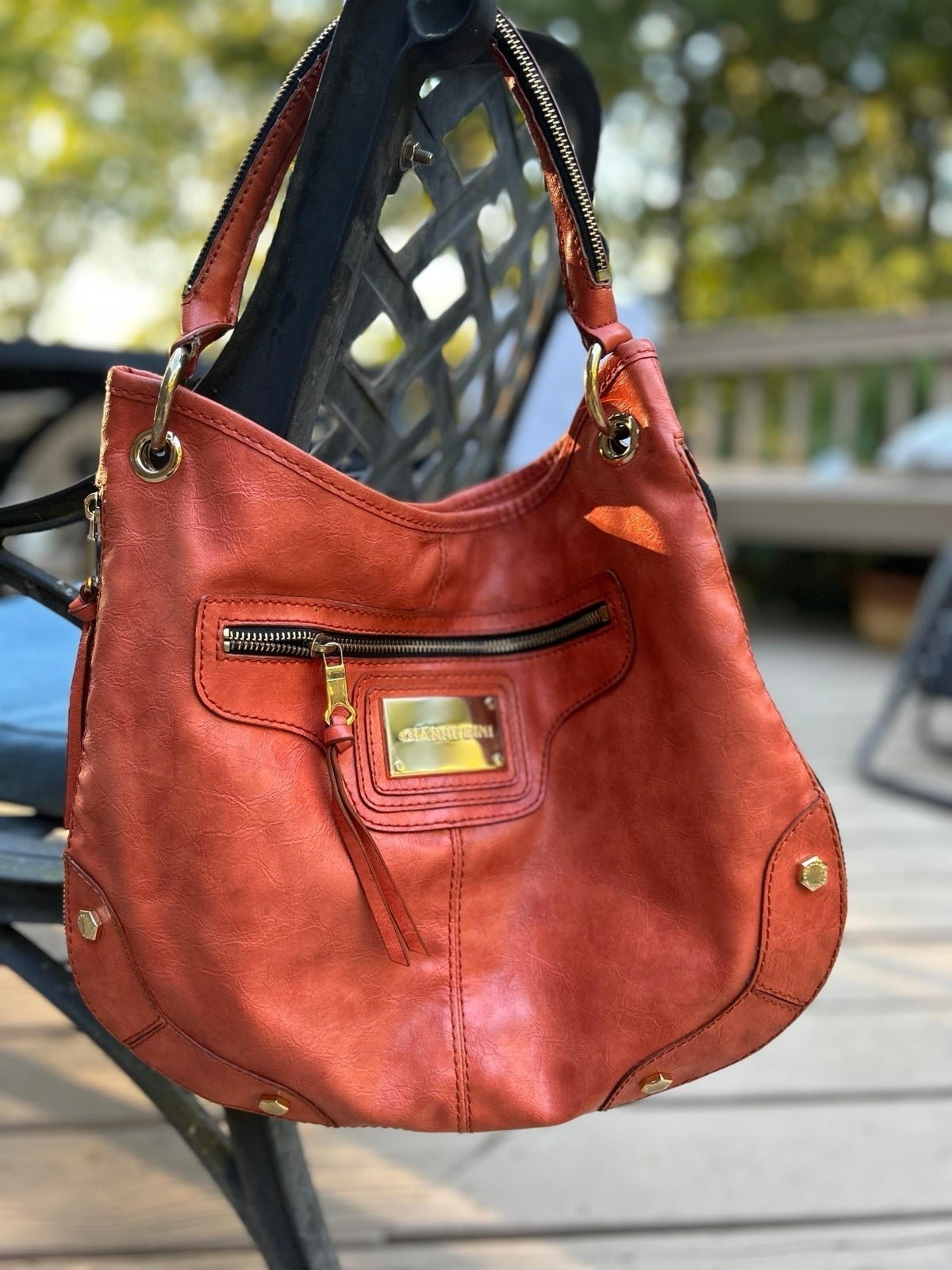 Gianni Bini Women’s Leather Hobo Shoulder Bag Purse