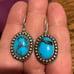 Sterling Silver Turquoise Earrings 925