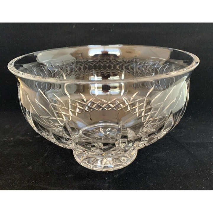Waterford Crystal Bowl Lismore Footed Round 8 Diameter 140462 5 Tall Slovenia