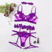 Puprle Lace Garter Sexy Erotic Lingerie