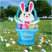 5FT Easter Inflatables Outdoor Decorations Bunny with Basket & Colorful Eggs