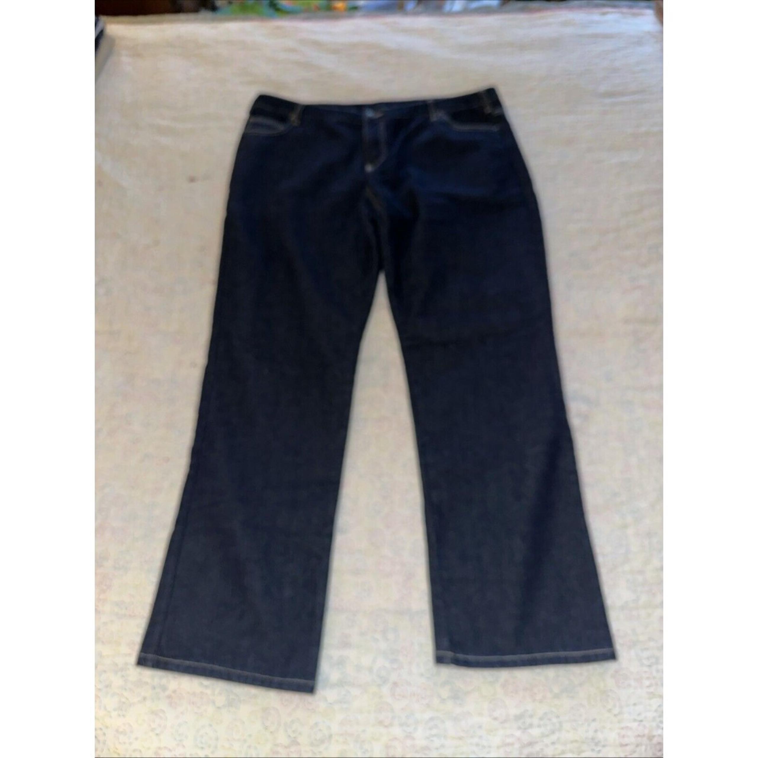 Womens Dickies Relaxed Flannel-Lined Jeans Size 20 Blue 41x31