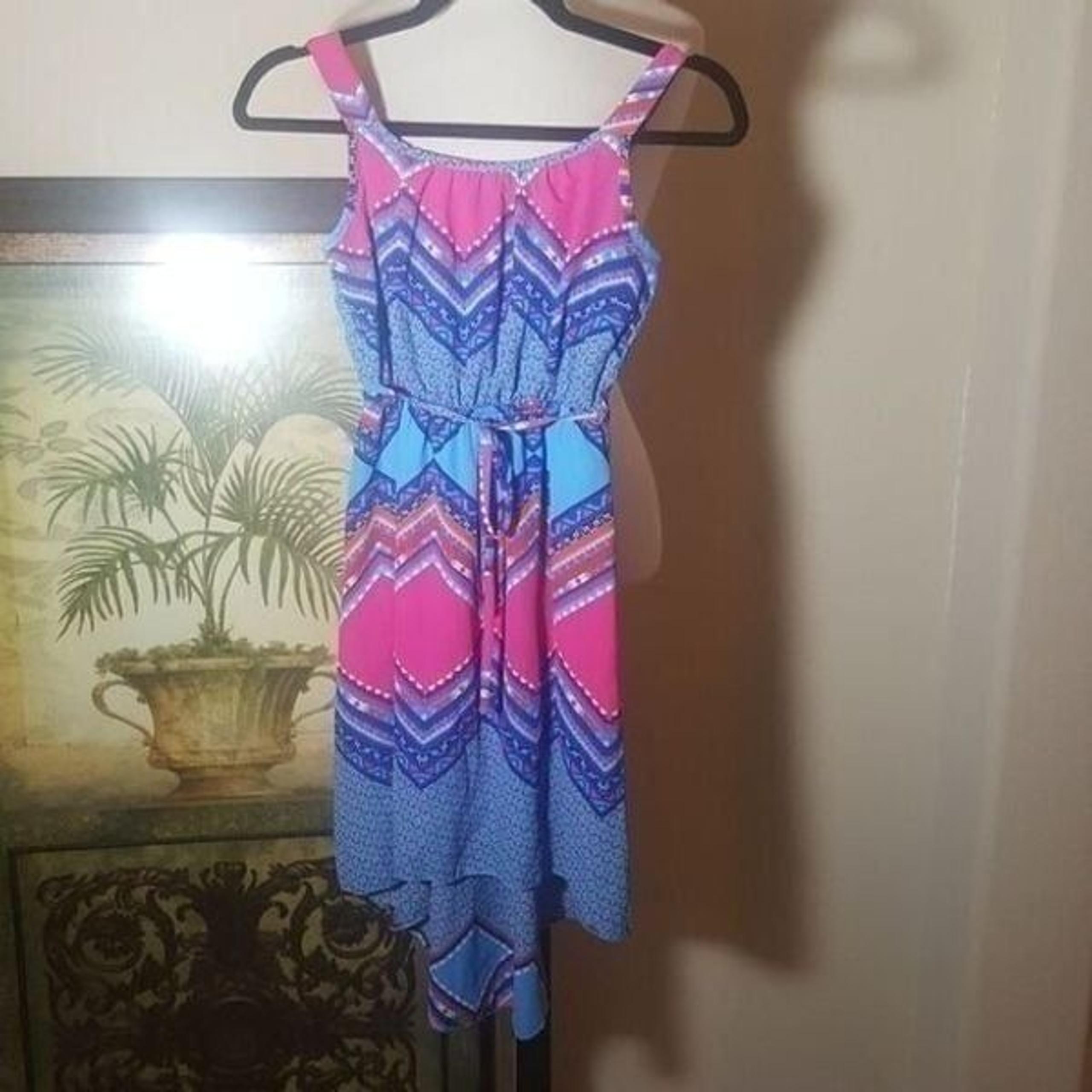 PAPER DOLL Girls' Blue High/Low Sundress - Size 10