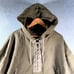 Polo Ralph Lauren Lace-Up Hoodie Women's Size XS/S Olive Green Fleece Side Slit