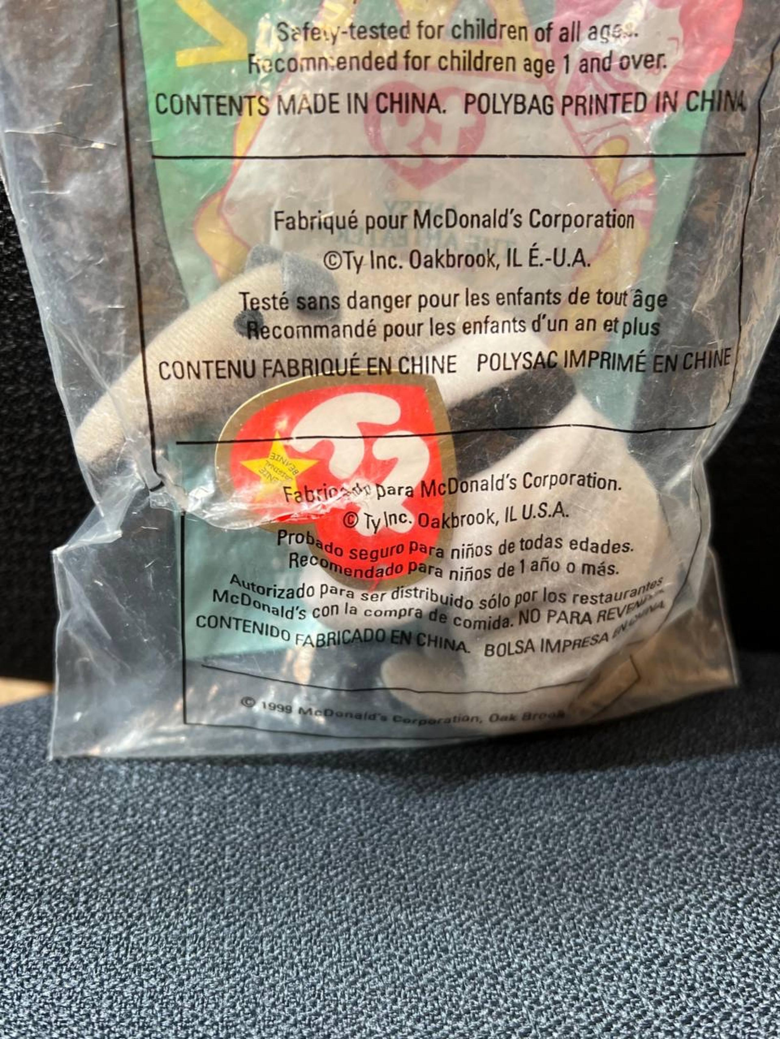 McDonalds TY Teenie Beanie Babies Antsy The Ant Eater Toy Animal #2