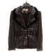 Love Token Fur Trimmed Wool Blend Embell