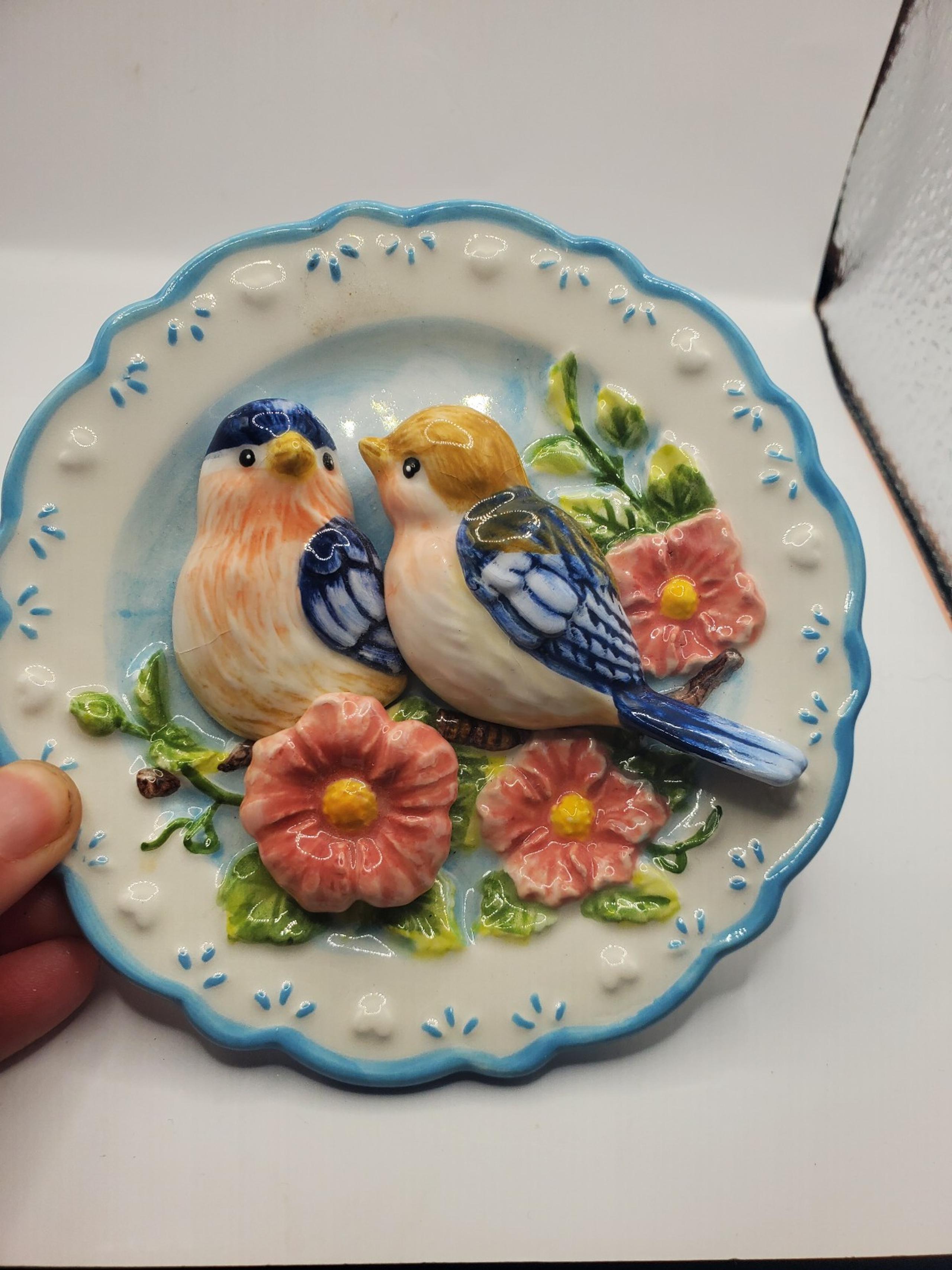 Vintage Ganz 3D decorative bird plate