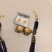Ethic Indian necklace-earring set, Black