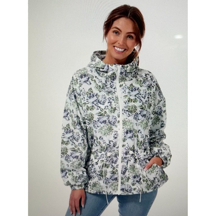 Levis Womens Mavis Trapeze Windbreaker Jacket in Floral Size XS