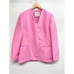 Lafayette 148 New York Linen Silk Blazer Size 8 Pink V Neck Slim Silhouette NEW
