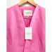 Lafayette 148 New York Linen Silk Blazer Size 8 Pink V Neck Slim Silhouette NEW