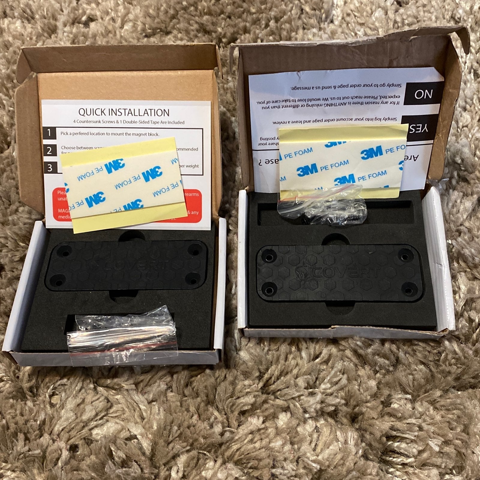 Lot of (2) quick access magnetic mount