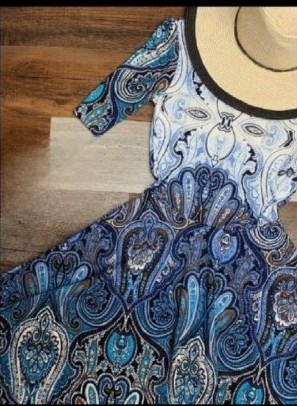 NWT Lularoe midi dress size Extra Large Paisley Dipped Nicole XL