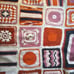 Vintage Hand Made Geometric Granny Squares Crochet Afghan Blanket Home Decor