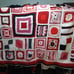 Vintage Hand Made Geometric Granny Squares Crochet Afghan Blanket Home Decor