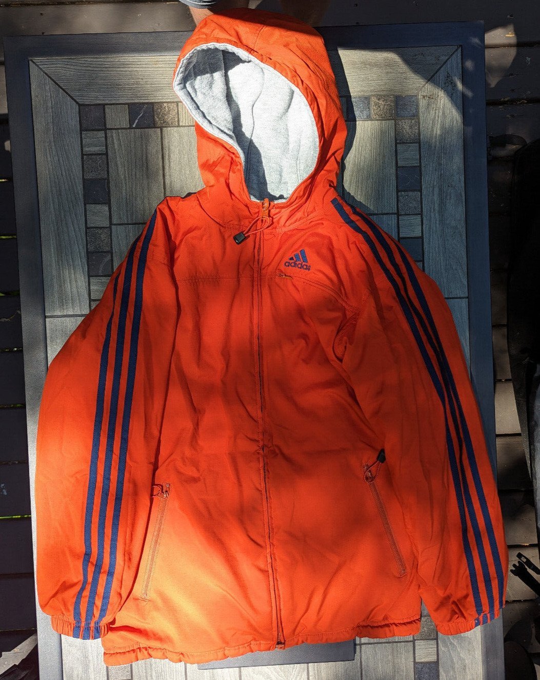 Orange adidas windbreaker deals