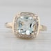 1.96ctw Prasioliate Green Amethyst Diamond Halo Ring 14k Yellow Gold Size 7.25