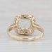 1.96ctw Prasioliate Green Amethyst Diamond Halo Ring 14k Yellow Gold Size 7.25