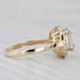 1.96ctw Prasioliate Green Amethyst Diamond Halo Ring 14k Yellow Gold Size 7.25