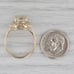 1.96ctw Prasioliate Green Amethyst Diamond Halo Ring 14k Yellow Gold Size 7.25