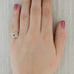 1.96ctw Prasioliate Green Amethyst Diamond Halo Ring 14k Yellow Gold Size 7.25