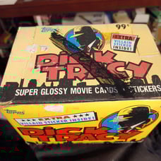 Dick tracy Topps unopened 24 cello jumbo packs with 16 cards per pack plus 1 sti