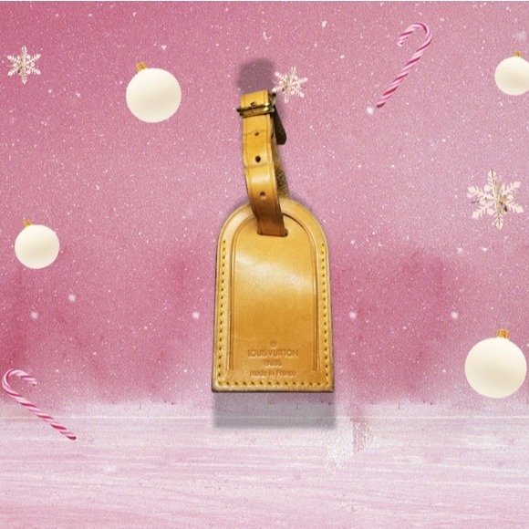 Louis Vuitton Vachetta leather luggage tag France