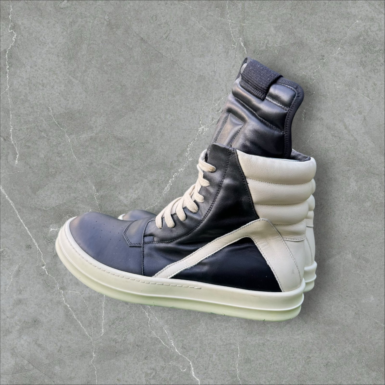 Rick Owens Geo Basket Sneakers Size 46