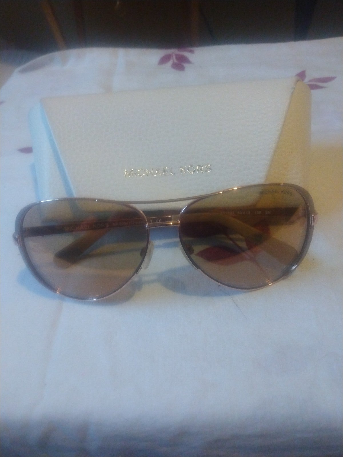Michael Kors Sunglasses Mk 5004 Chelsea Gold Aviator Like New