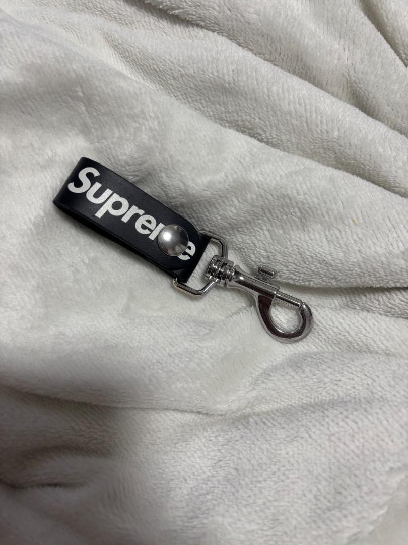 New Supreme 21SS Leather Key Loop Keyring