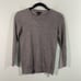 Lot of 2 J Crew Women's Grey & Navy Merino Wool Quarter Sleeve Tops Size XS