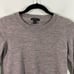 Lot of 2 J Crew Women's Grey & Navy Merino Wool Quarter Sleeve Tops Size XS