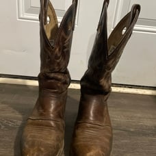 Women's 9 M Double-H Brown Safety Composite Toe Western Work Boots