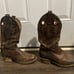 Women's 9 M Double-H Brown Safety Composite Toe Western Work Boots