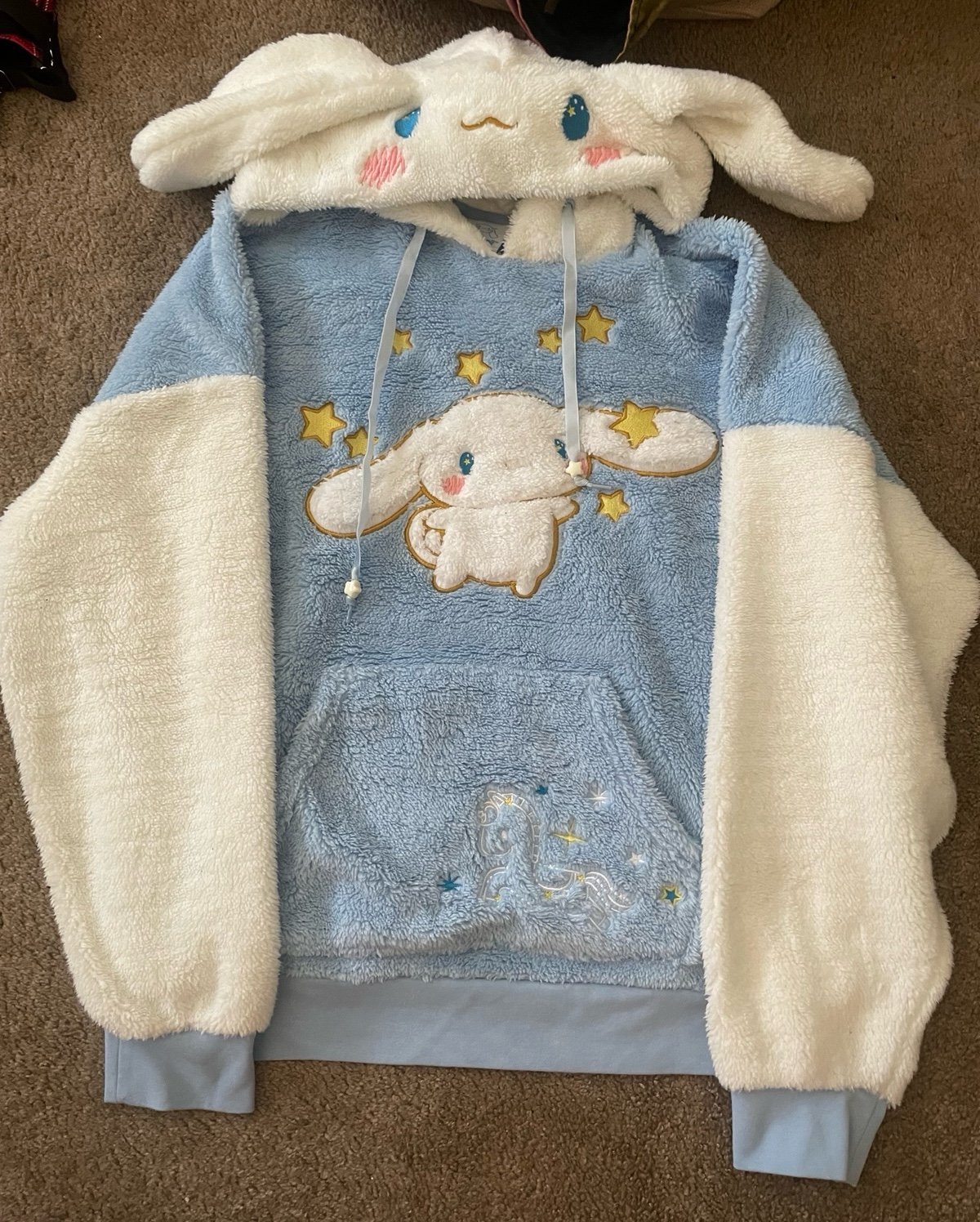 CINNAMOROLL pajama pants and hoodie bundle
