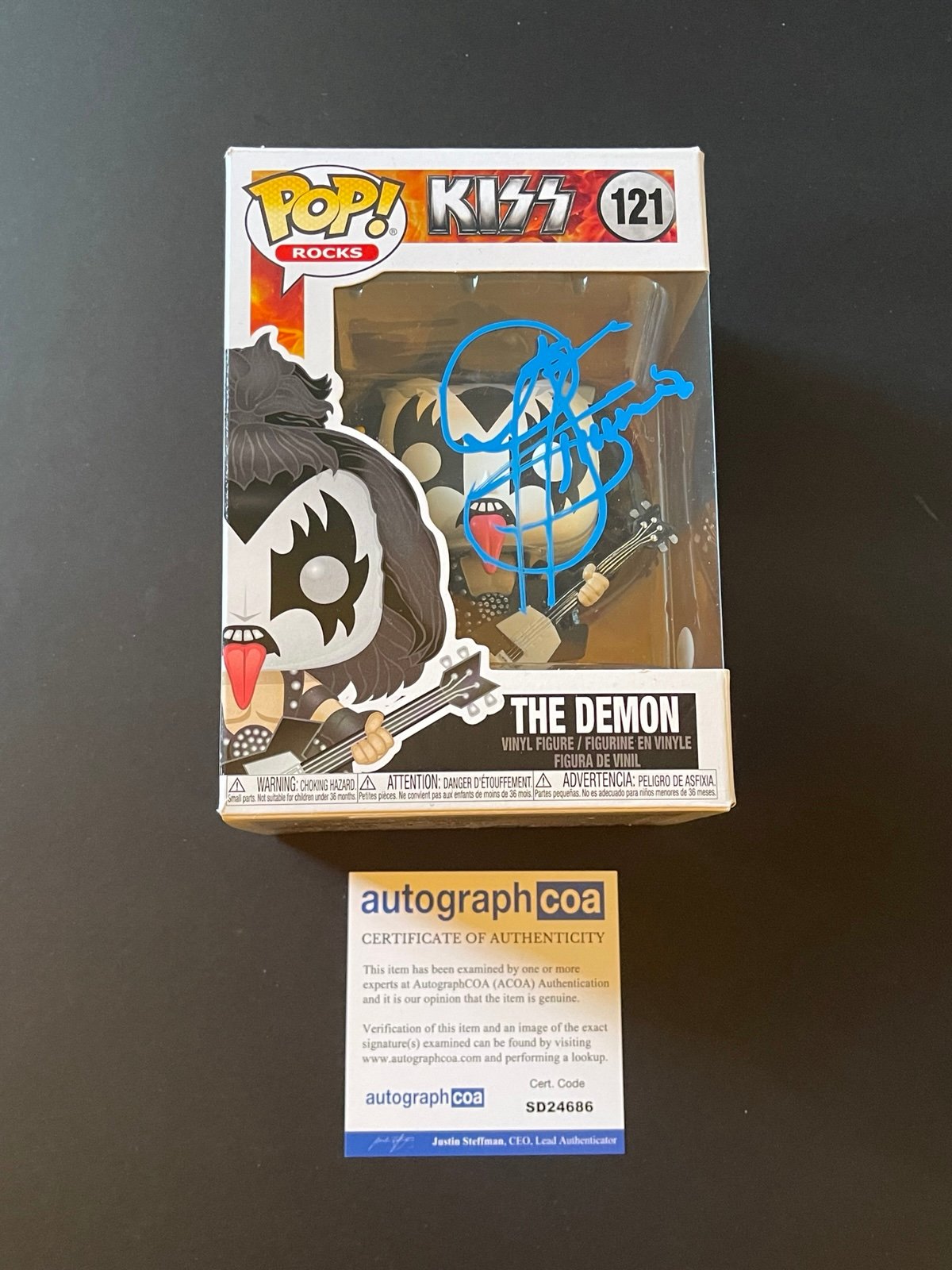 Gene Simmons Signed KISS The Demon Funko Pop Authenticated