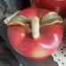 Vintage 3 Piece Ceramic Apple Canister Set
