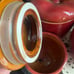 Vintage 3 Piece Ceramic Apple Canister Set