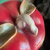 Vintage 3 Piece Ceramic Apple Canister Set