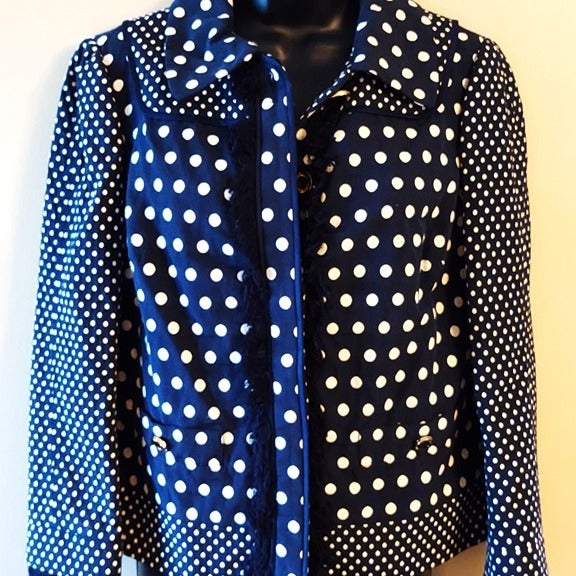 Tory Burch Polka Dot Lined Jacket