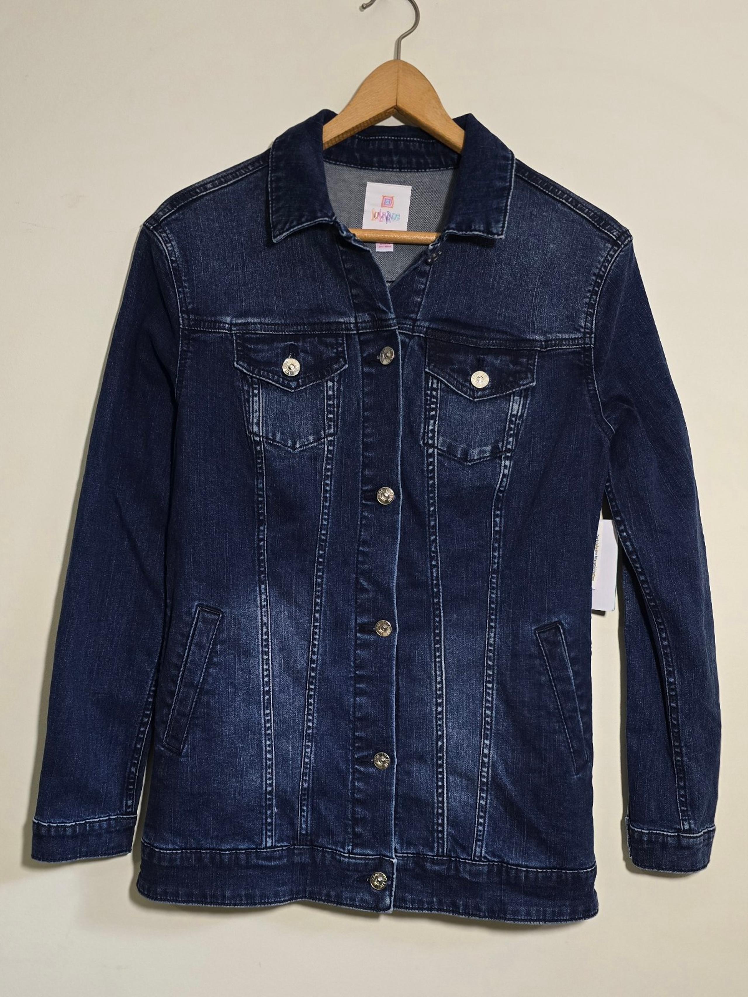NWT LuLaRoe embroidered jean jacket small